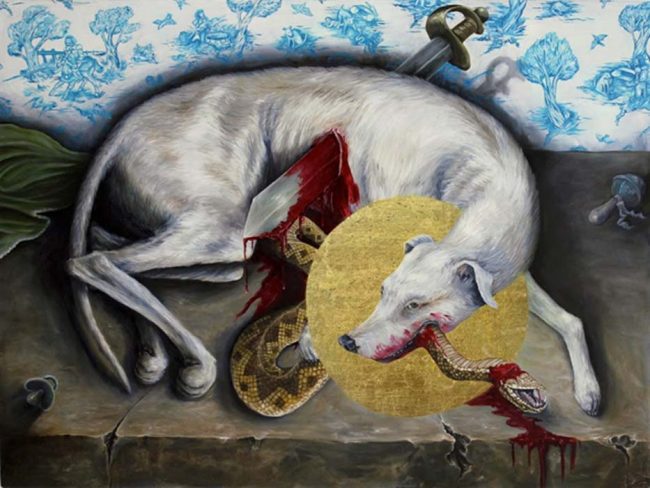 painting-of-guinefort-canlandirmasi